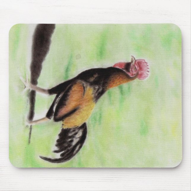 Rooster Mouse Mat (Front)
