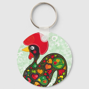 Rooster of Barcelos Nr02 - Galo de Barcelos Key Ring