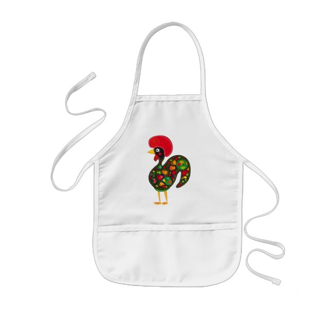 Rooster of Barcelos Nr02 - Galo de Barcelos Kids Apron (Front)