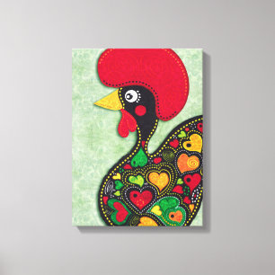 Rooster of Portugal Canvas Print
