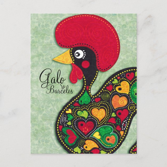 Rooster of Portugal - Galo de Barcelos Postcard (Front)