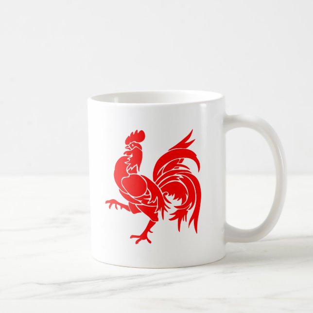 Rooster of Wallonia. Coffee Mug (Right)