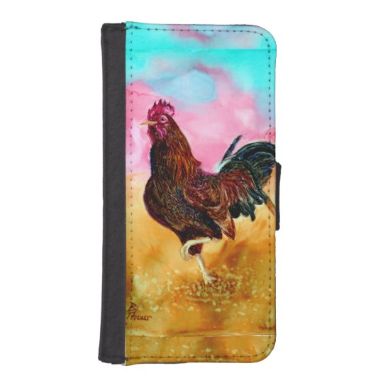 Rooster On the Run iPhone SE/5/5s Wallet Case