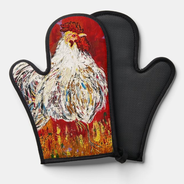 Rooster Oven Mitt (Front/Back)