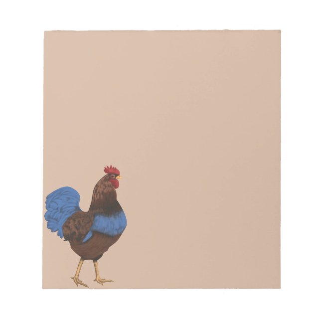 Rooster Painting Notepad (Front)