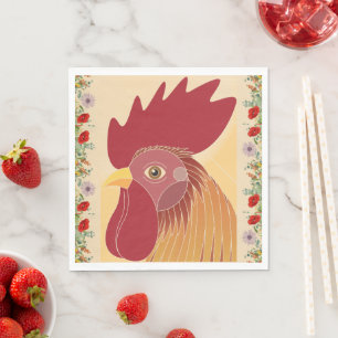 Rooster Paper Napkin