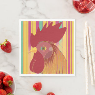 Rooster Paper Napkin