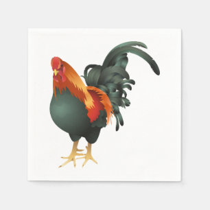 Rooster Paper Napkins