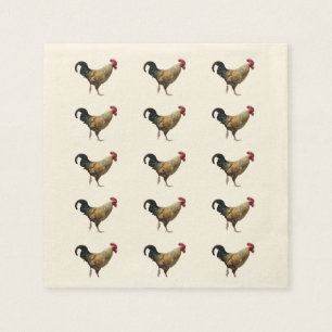 Rooster Paper Napkins