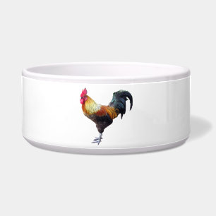 Rooster Plain Pet Bowl (2) sizes