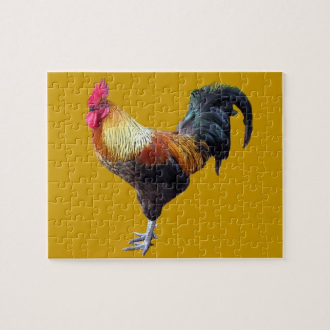 Rooster Plain Puzzle (2) sizes (Horizontal)