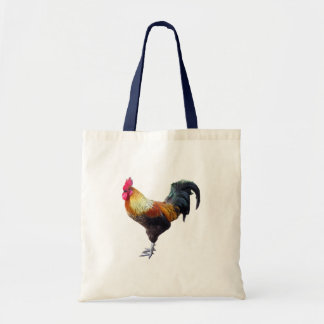 Rooster plain tote bag