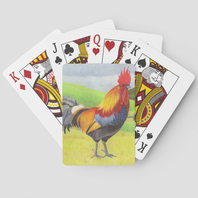 Rooster Playing Cards (Back)