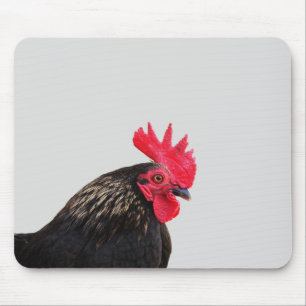 Rooster Portrait Mouse Mat