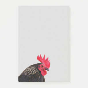 Rooster Portrait Post-it Notes