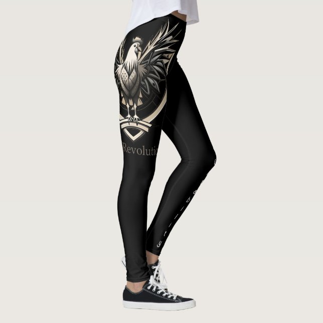 Rooster RevolutionWear: Defy the System Leggings (Right)