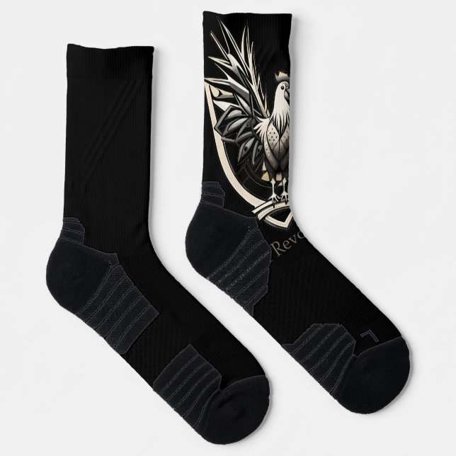 Rooster RevolutionWear: Defy the System Socks (Right)
