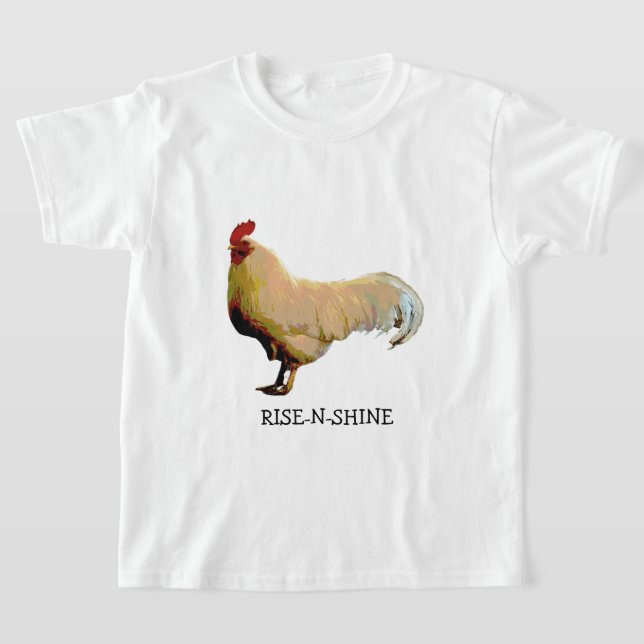 ROOSTER RISE-N-SHINE PHOTO CHILDS UNISEX T-SHIRT (Laydown)