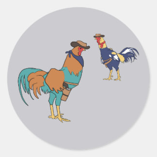 Rooster Rivals Classic Round Sticker