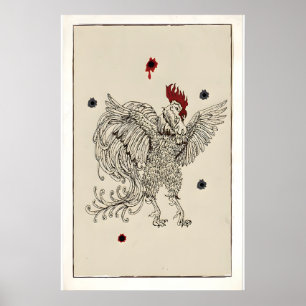 Rooster, Rock Music  Inspired Original Design Poster
