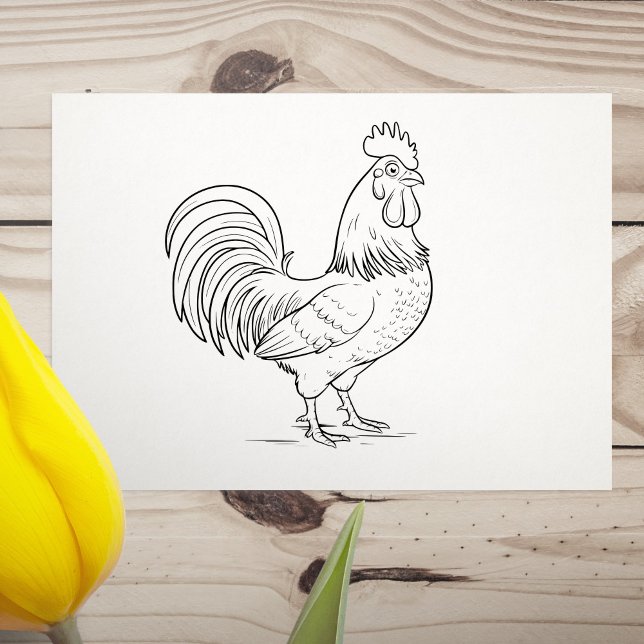Rooster Rubber Stamp (Rooster Rubber Stamp)