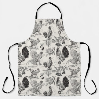 Rooster Ruckus in Black - Apron