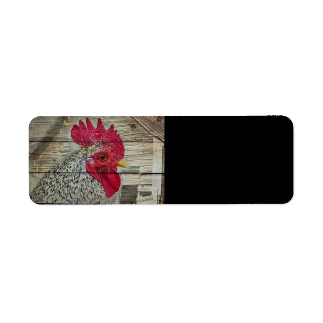 Rooster Rustic Chicken Coop Barn Board (Front)