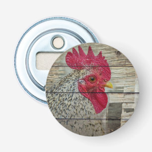 Rooster Rustic Chicken Coop Barn Board Bottle Opener