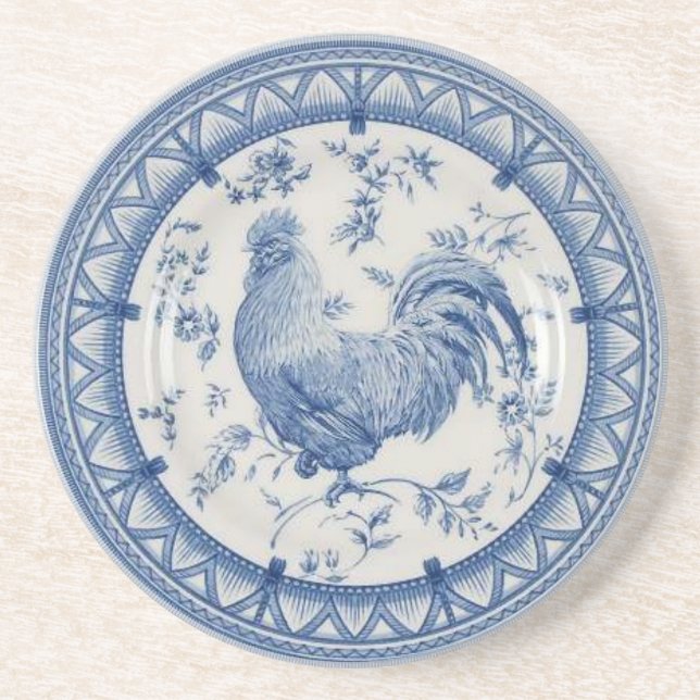 Rooster Sandstone drink coaster (Front)