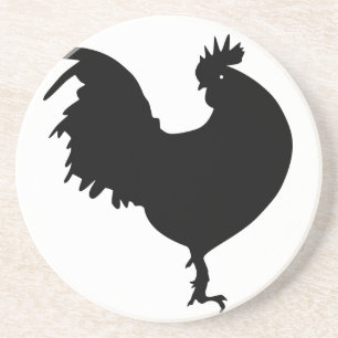 Rooster Silhouette Coaster