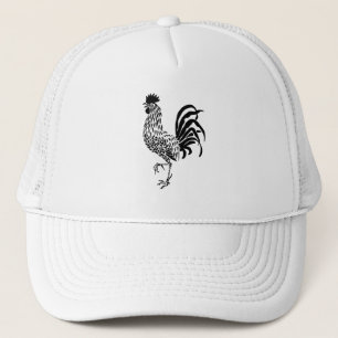 Rooster Silhouette Trucker Hat
