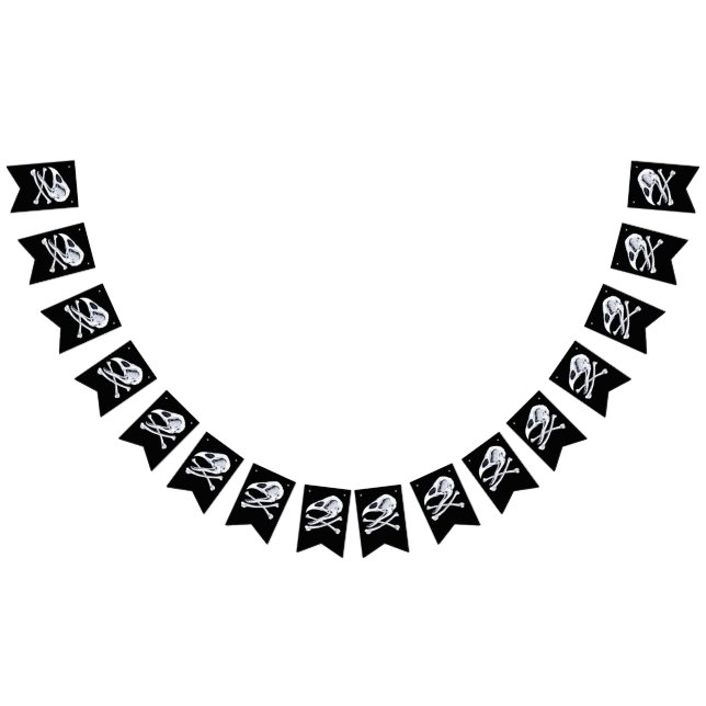 Rooster Skull and Crossbones Bunting (All)