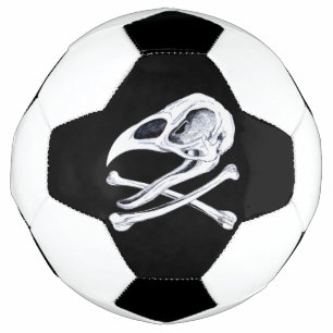 Rooster Skull and Crossbones Football