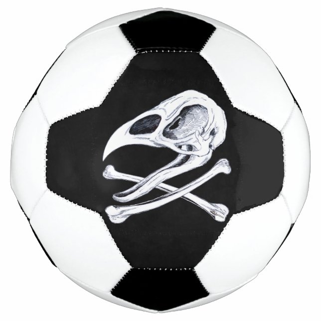 Rooster Skull and Crossbones Football (Front)
