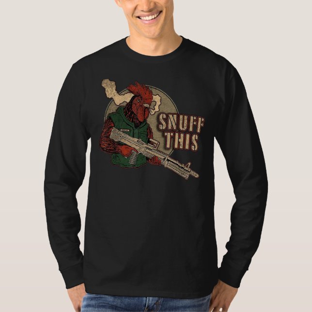 Rooster Snuff This T-Shirt (Front)