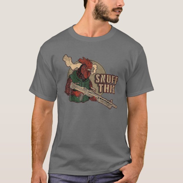 Rooster Snuff This T-Shirt (Front)