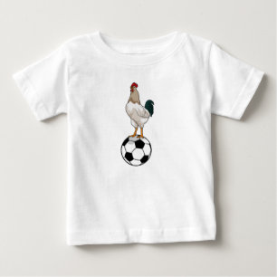 Rooster Soccer player Soccer Baby T-Shirt