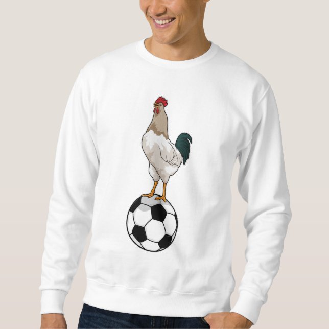 Rooster Soccer player Soccer Sweatshirt (Front)