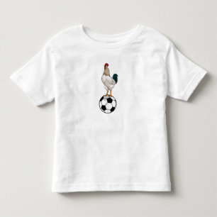 Rooster Soccer player Soccer Toddler T-Shirt