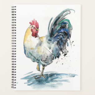 Rooster Splash - Watercolor Planner