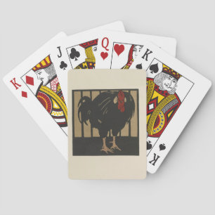 Rooster - Square Animals Illustration Playing Cards