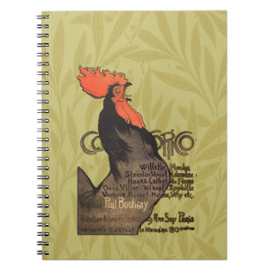 Rooster Steinlen Cocorico French Art Notebook