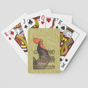 Rooster Steinlen Cocorico French Art Playing Cards