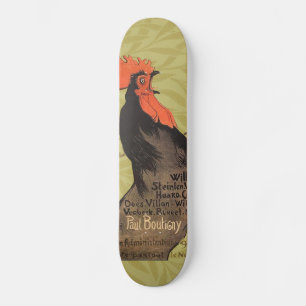 Rooster Steinlen Cocorico French Art Skateboard