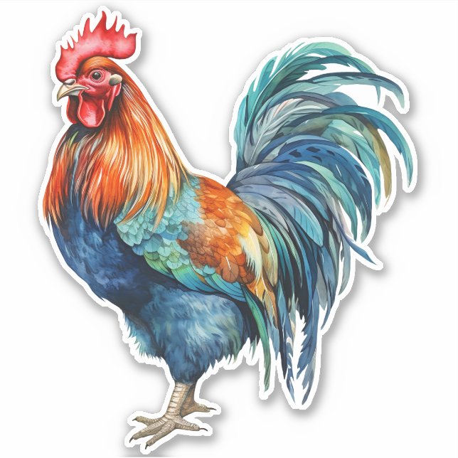 Rooster Sticker (Front)
