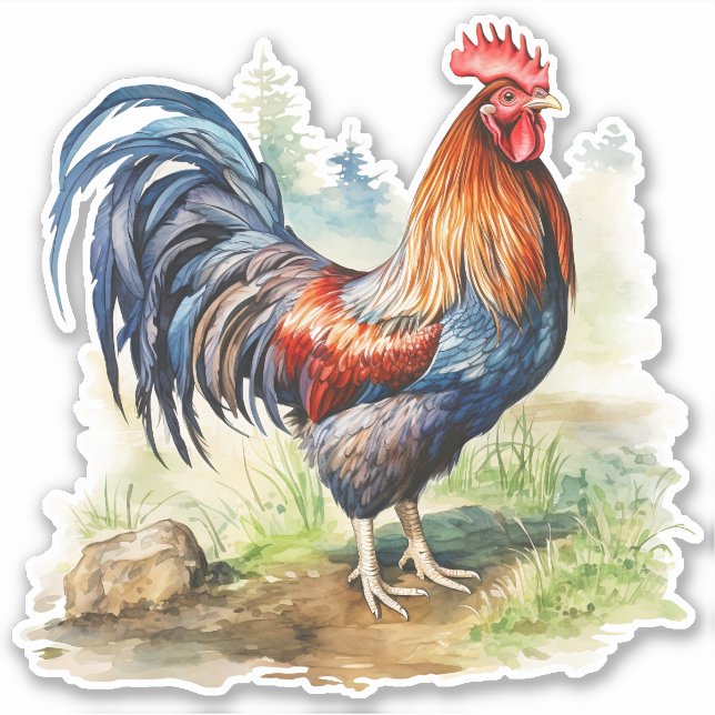 Rooster Sticker (Front)