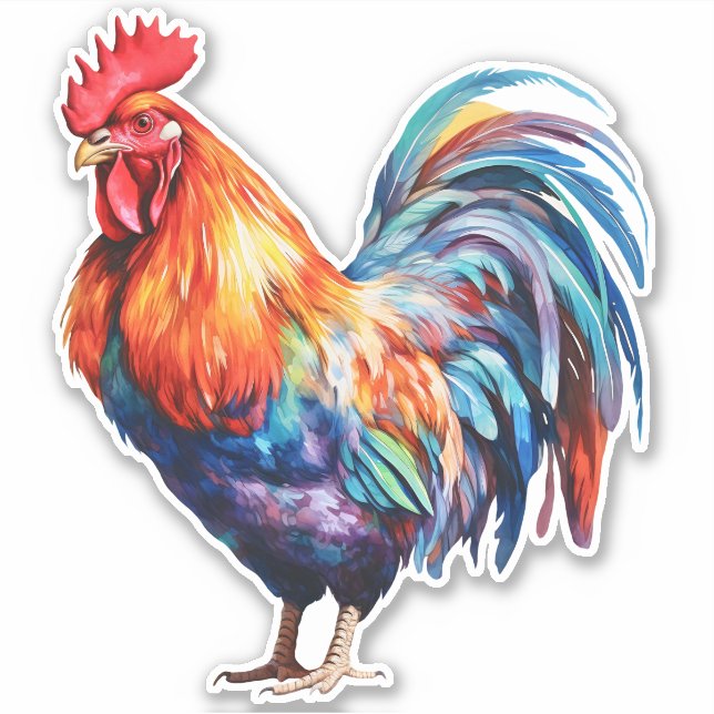 Rooster Sticker (Front)