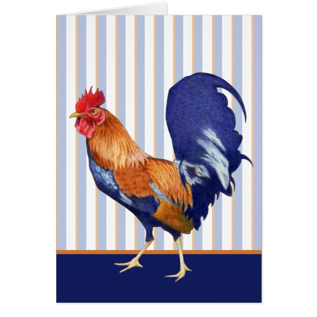 Rooster stripes Card (Front)