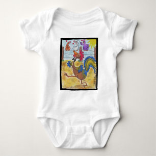 Rooster Strut Baby Bodysuit