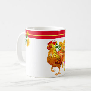 Rooster Sunflower Mug